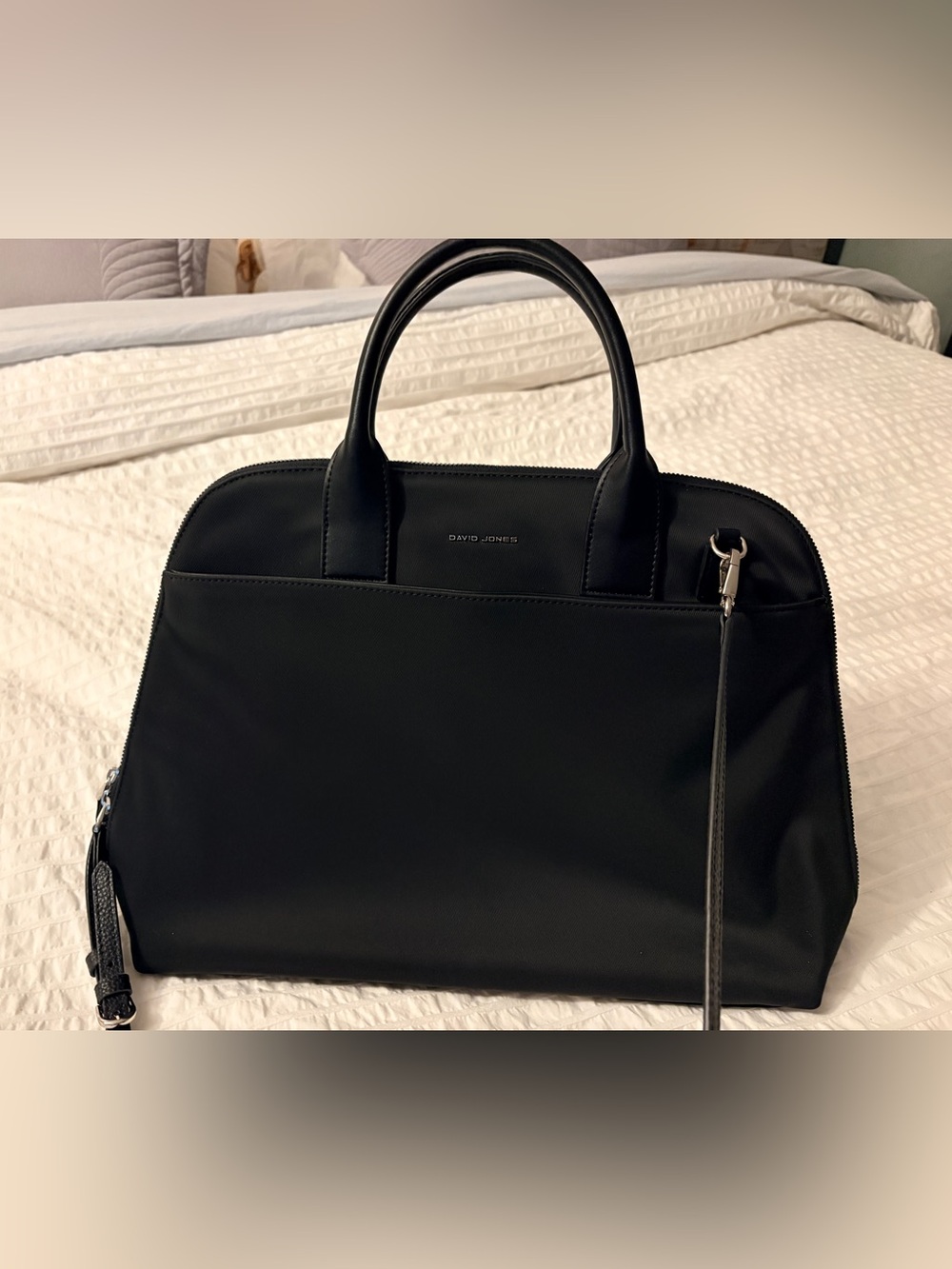David Jones Black Travel Tote Bag